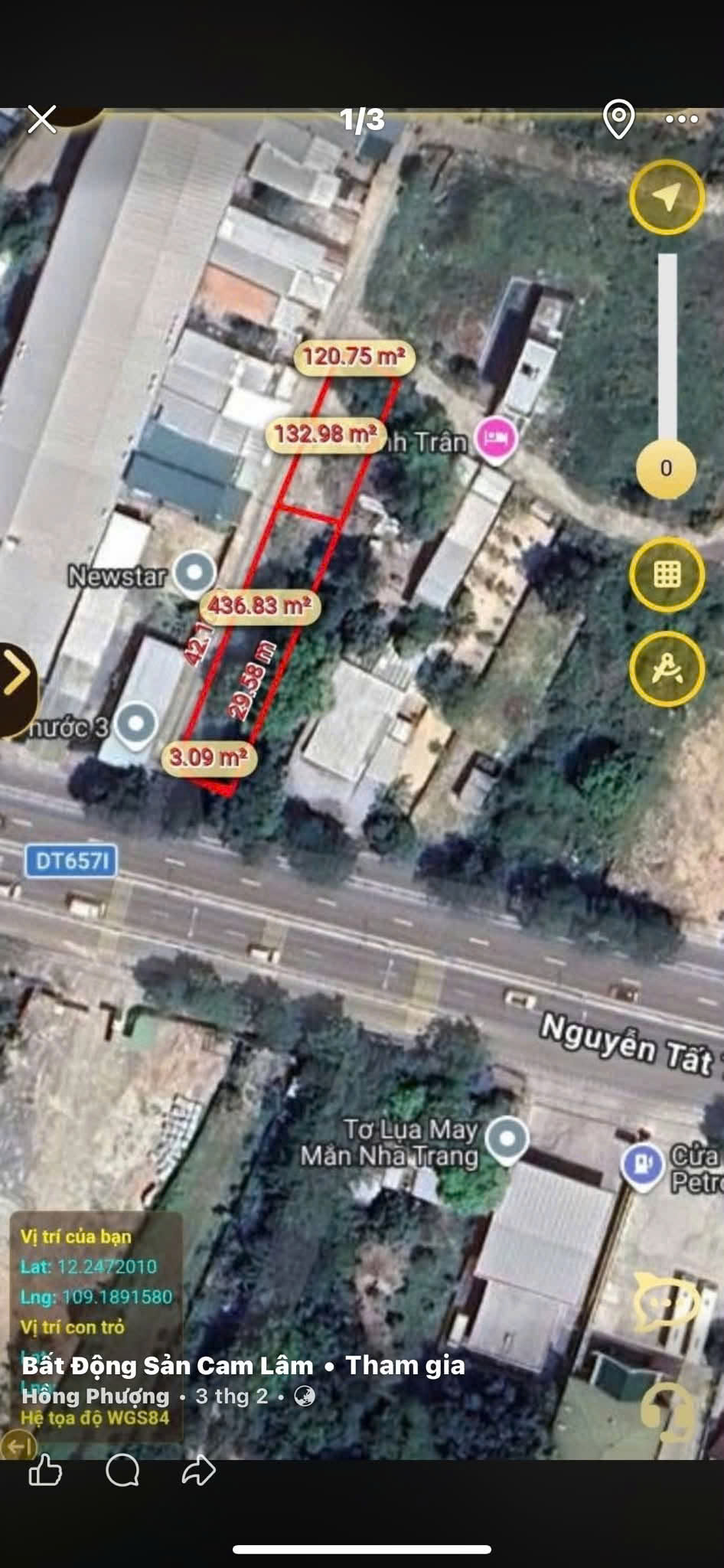 Chính Chủ Bán Lô Đất Thôn Phước Hạ ( Phước Đồng cũ) Phường Nam Nha Trang, Khánh Hoà