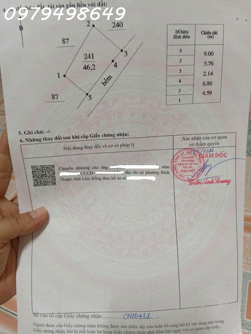 CHÍNH CHỦ CẦN BÁN ĐẤT TRUNG TÂM PHAN THIẾT – CƠ HỘI ĐÓN SÓNG THÀNH PHỐ BIỂN ĐANG BỨT PHÁ-4