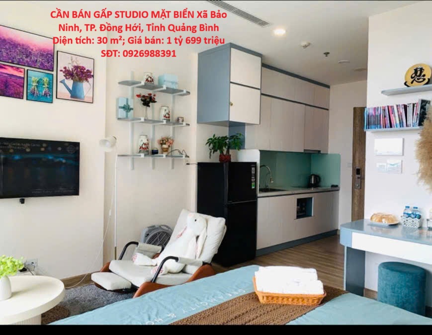 ĐÓN ĐẦU SÓNG DU LỊCH – CẦN BÁN GẤP STUDIO MẶT BIỂN Xã Bảo Ninh, TP. Đồng Hới, Tỉnh Quảng Bình
