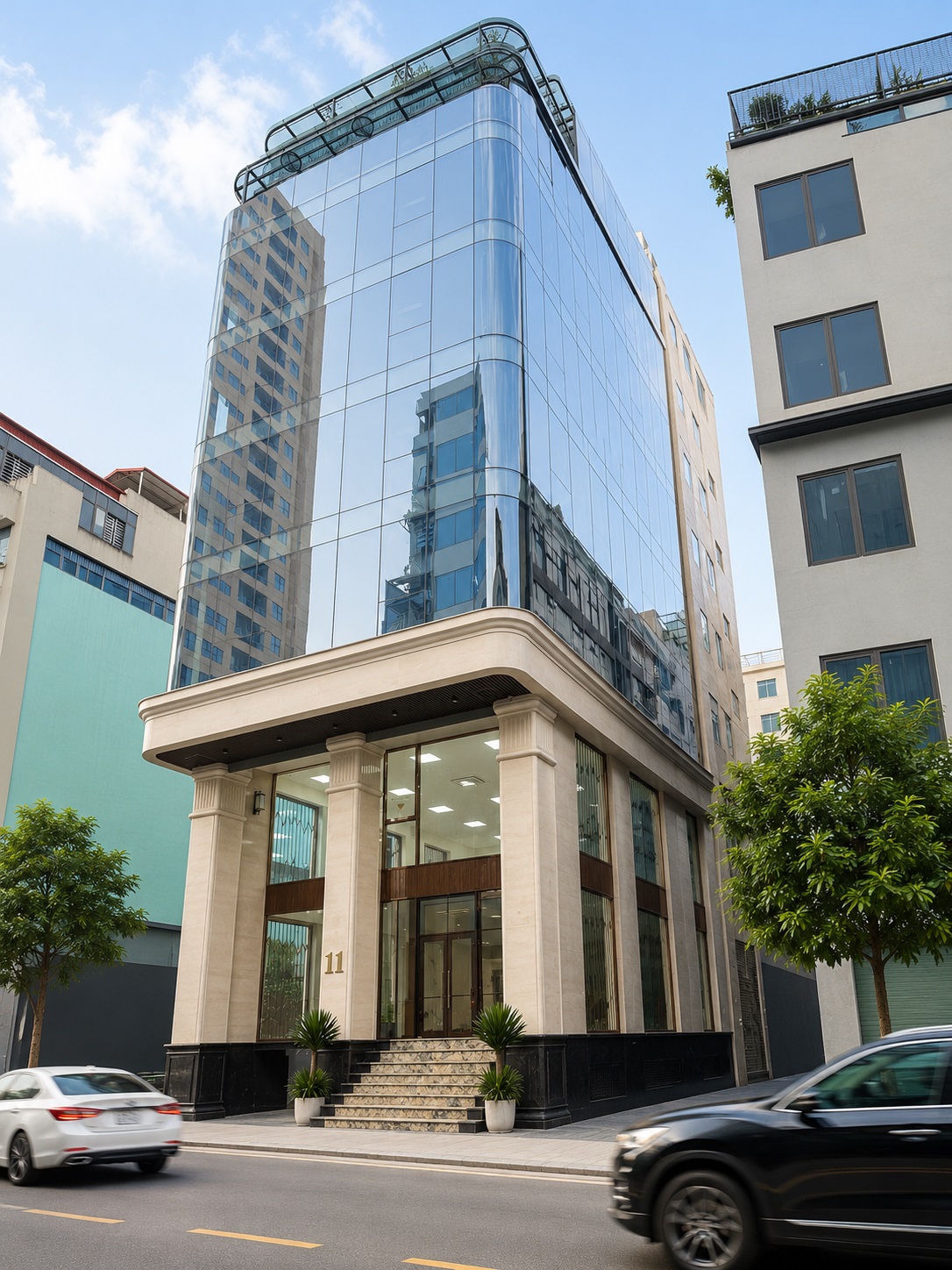 Bán tòa building khu Hoàng Quốc Việt, lô góc 2 mặt tiền, 10 tầng, 110m, chỉ 55 tỷ