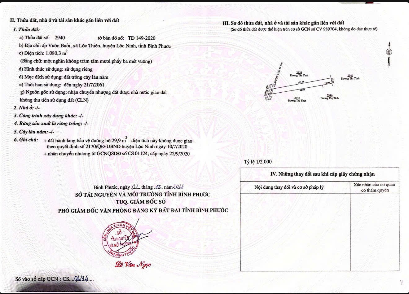 HOT HOT – CHÍNH CHỦ CẦN BÁN ĐẤT VỊ TRÍ ĐẸP  TẠI xã Lộc Thiện, huyện Lộc Ninh, tỉnh Bình Phước.