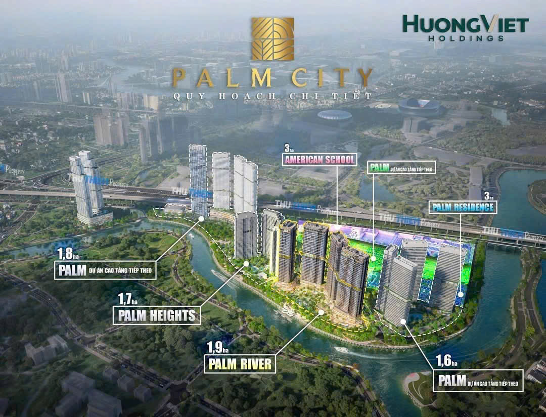 PALM RIVER - PALM CITY - Khu đô thị ven sông tại Nam Rạch Chiếc, liền kề Trung tâm Tài chính Quốc tế Thủ Thiêm
