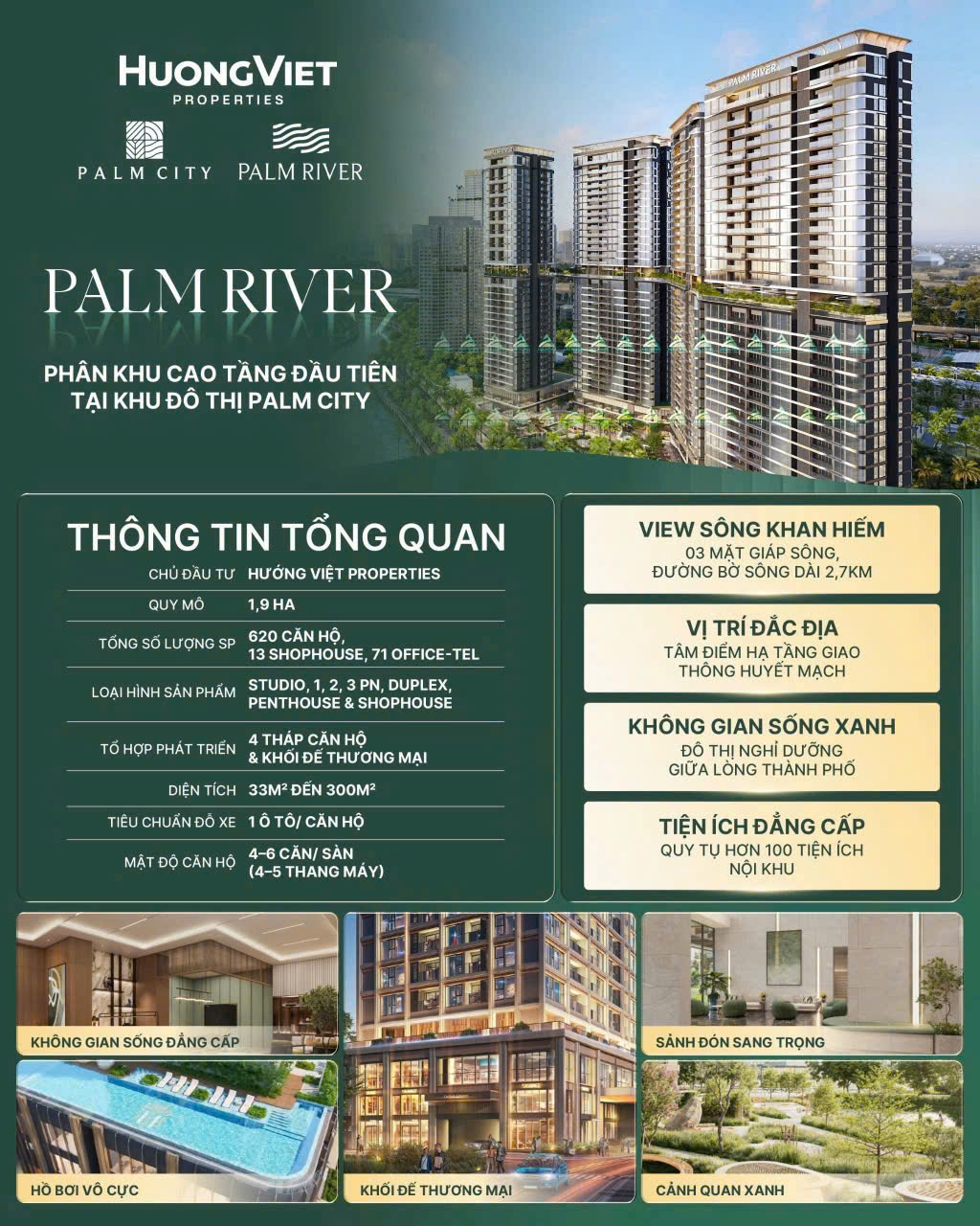 PALM RIVER - PALM CITY - Khu đô thị ven sông tại Nam Rạch Chiếc, liền kề Trung tâm Tài chính Quốc tế Thủ Thiêm