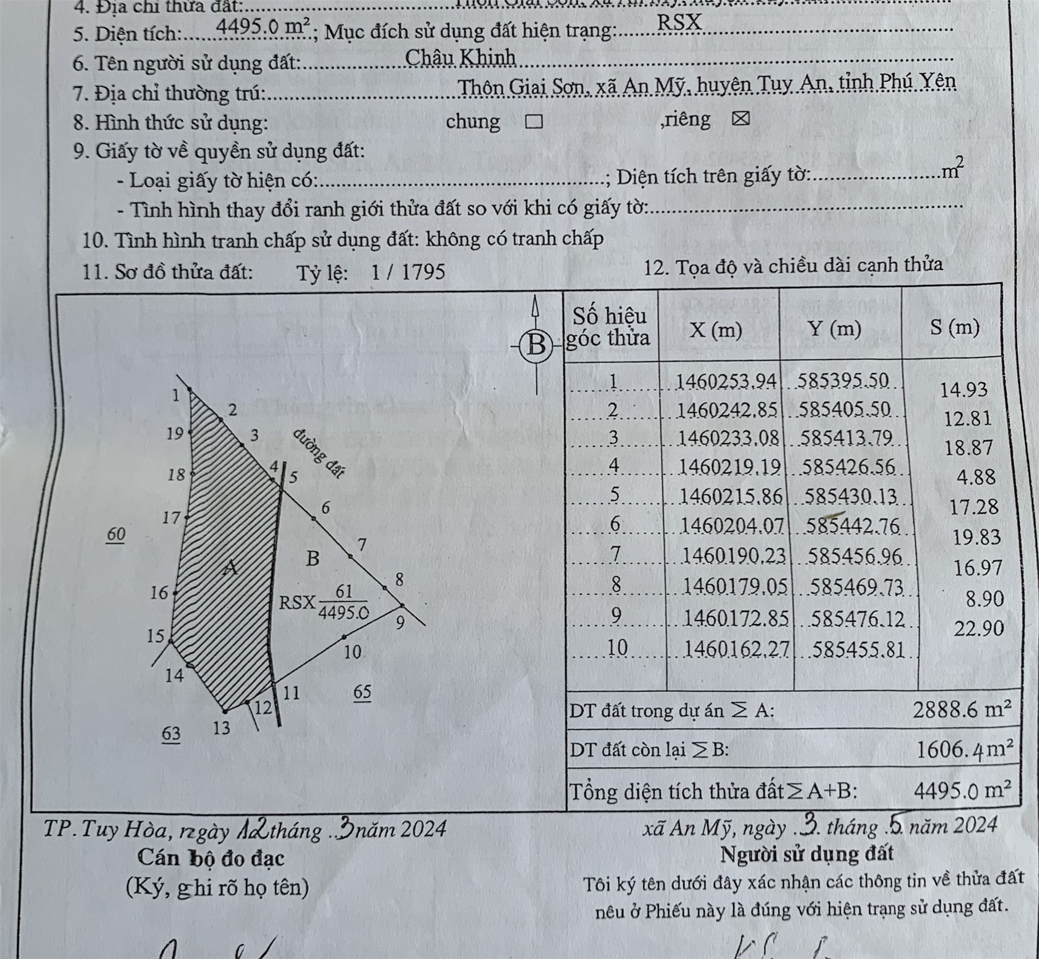 ĐẤT ĐẸP - GIÁ TỐT - Chính Chủ Bán Đất ONT Đã Quy Hoạch Giai sơn, an mỹ, Xã An Mỹ, Tuy An, Phú Yên