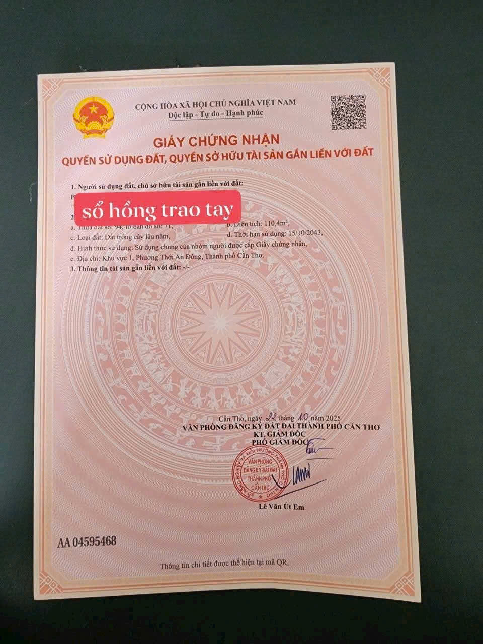nền đôi Giá Rẻ tại - KV1, Phường Thới An Đông, TP. Cần Thơ-4