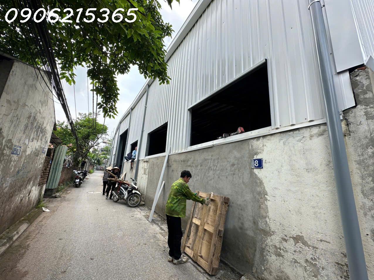 Cho thuê kho xưởng 625m² Đàm Quang Trung – Long Biên  MT 42m  Gần AEON Mall & cầu Vĩnh Tuy  56 triệu/tháng, LH 0906215365