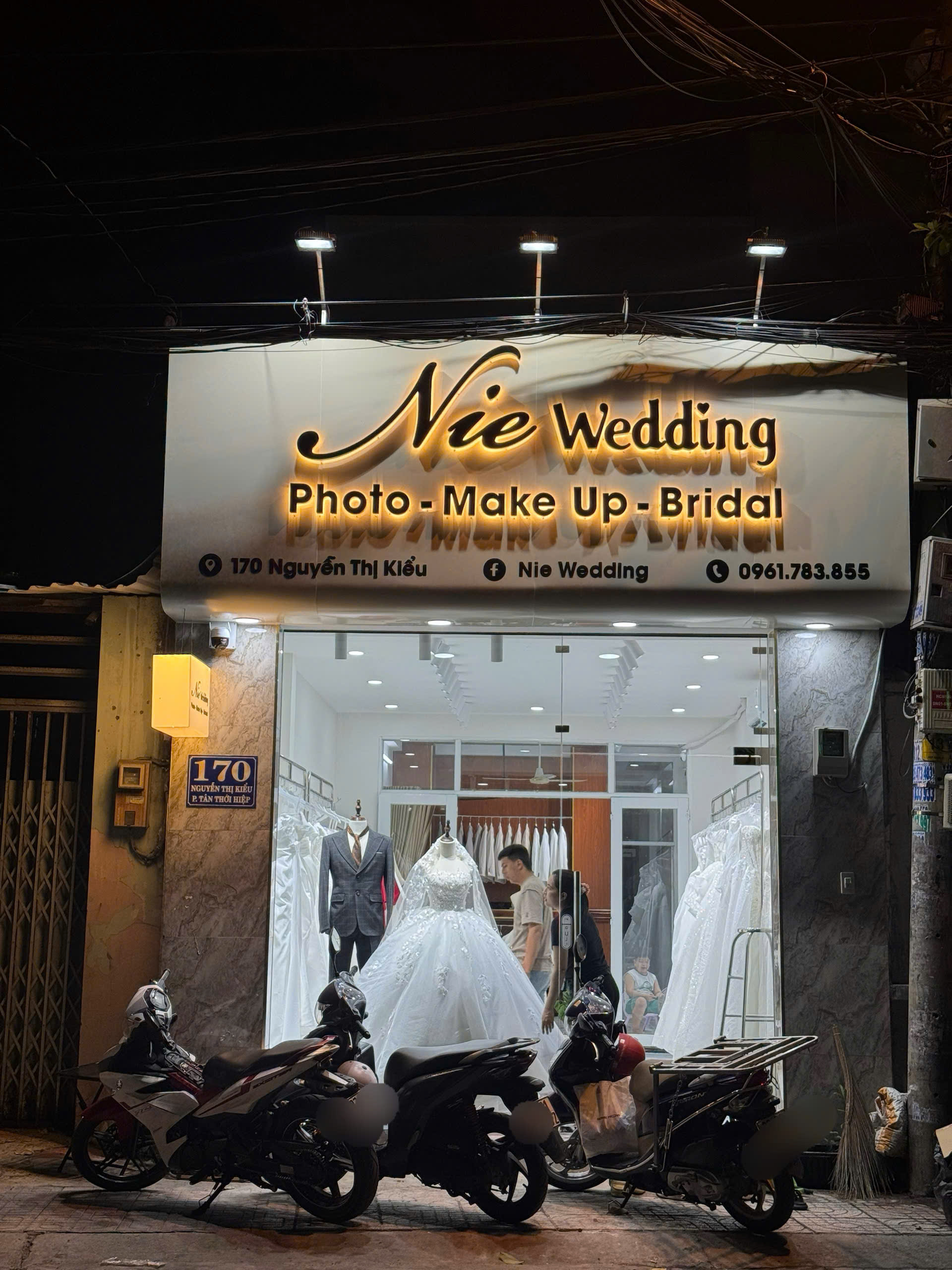 CẦN SANG NHƯỢNG STUDIO ÁO CƯỚI + MẶT BẰNG ĐANG HOẠT ĐỘNG BÌNH THƯỜNG tại 170 Nguyễn Thị Kiểu phường Tân Thới Hiệp