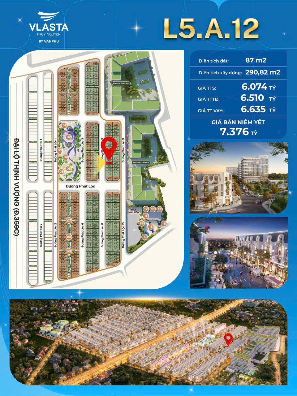  Chỉ 6tỷ 75 triệu sở hữu ngay căn hộ 87m2 tại dự án Vlasta Thủy Nguyên -3