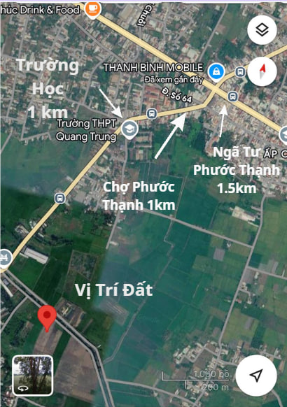 Bán nhanh miếng đất vườn 600m2 tại Ngã tư xã Phước Thạnh, củ chi giá 900 triệu