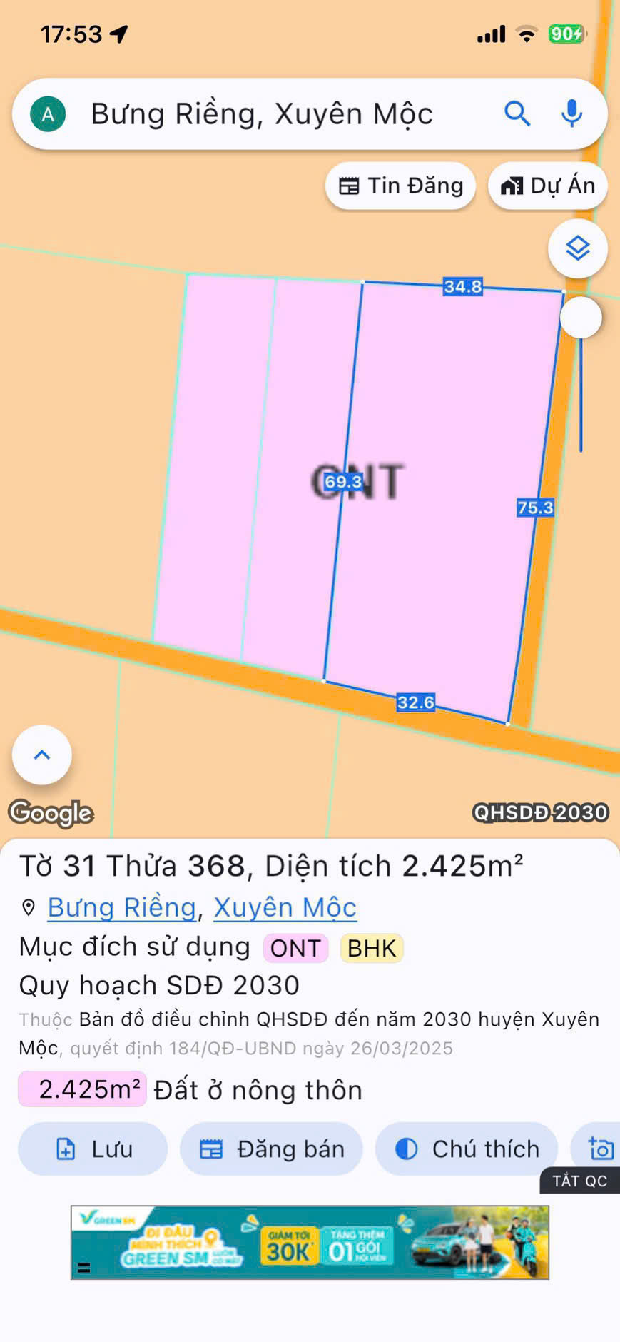 CHÍNH CHỦ BÁN ĐẤT VƯỜN GẦN HỒ TRÀM – LÔ GÓC ĐẸP –  TẠI HUYỆN XUYÊN MỘC, BÀ RỊA - VŨNG TÀU - DIỆN TÍCH HƠN 2.300m² – GIÁ CHỈ 3,8 TỶ-4