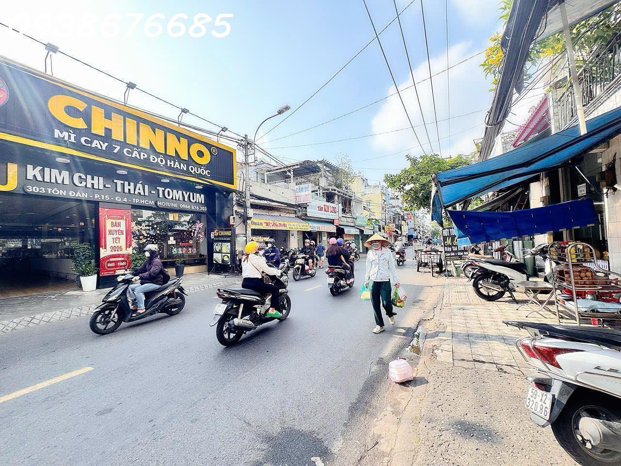 HIẾM DT SIÊU KHỦNG HƠN 400M2 FULL THỔ- BÁN NHÀ 5 TẦNG MẶT TIỀN KD Đ.TÔN ĐẢN, QUẬN 4- DÒNG TIỀN HƠN 100TR/TH- 0938676685 GIANG GIANG GẶP CHÍNH CHỦ