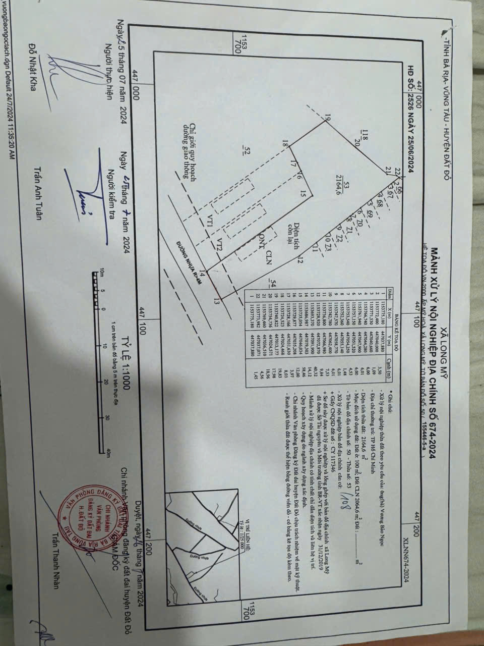 CƠ HỘI ĐẦU TƯ SINH LỜI - Chính Chủ Bán Lô Đất Xã Long Mỹ, Đất Đỏ, Bà Rịa Vũng Tàu