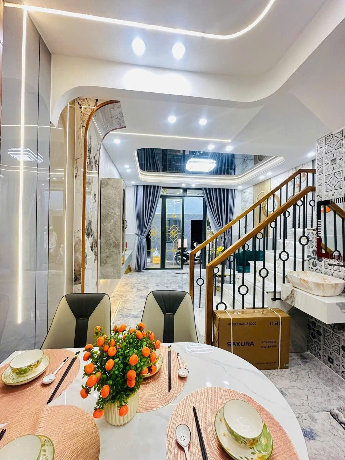 bán nhà mới xây dựng Ngang 3.3 x 14 
đúc 3 tấm Q4