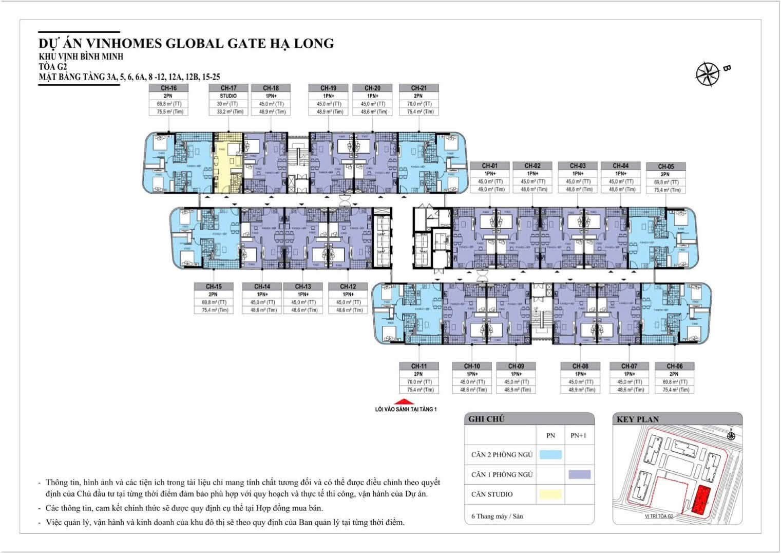 Quỹ căn 2PN góc 70m2 view ôm trọn 3 sân golf 950ha và Vịnh Hạ Long.