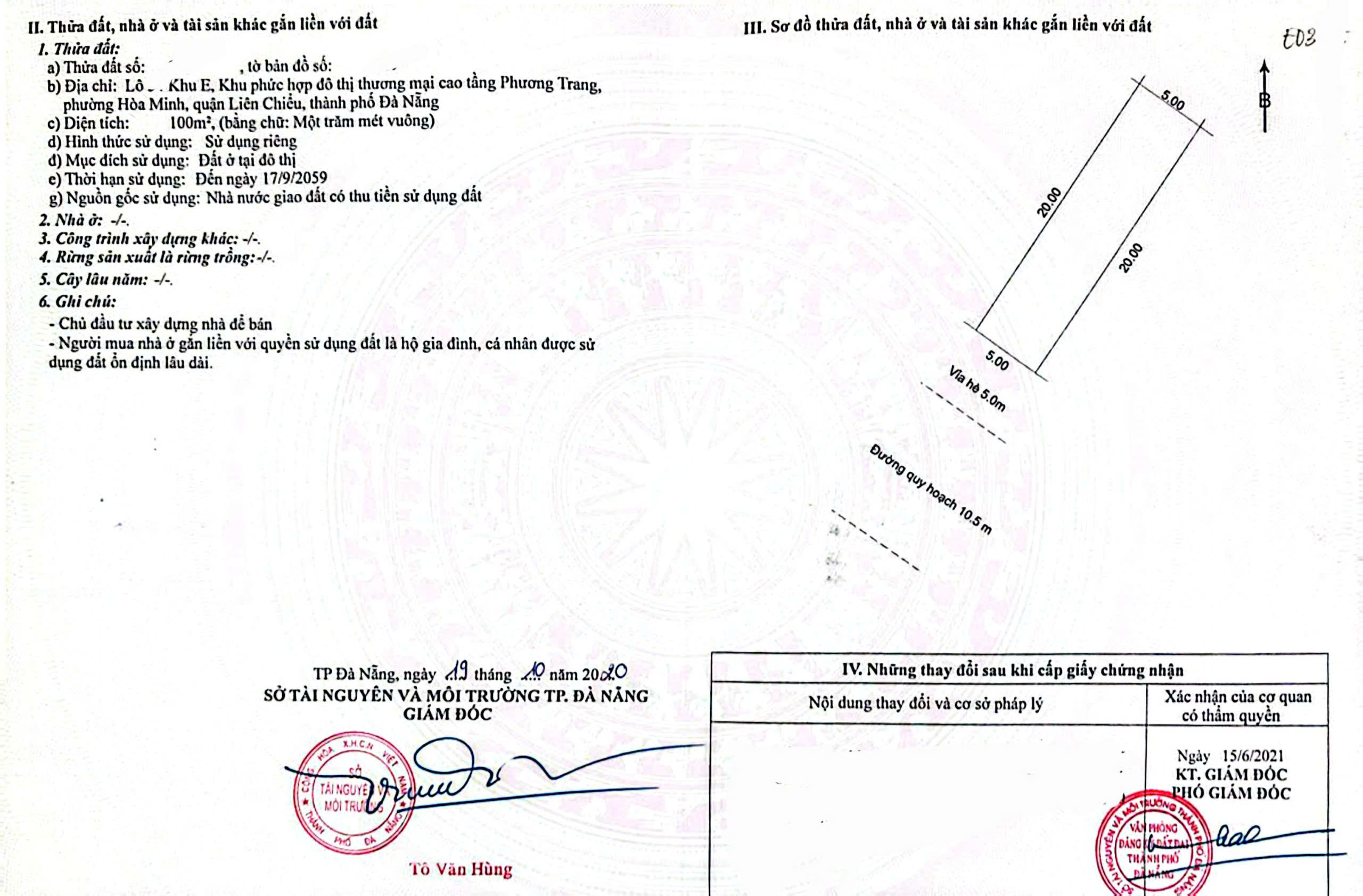 Bán đất đường 10.5m Trần Triệu Luật - cách Nguyễn Sinh Sắc 50m