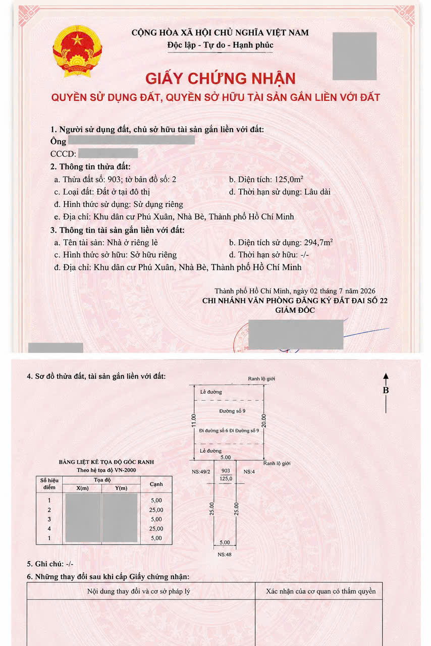 CHÍNH CHỦ CẦN BÁN NHÀ KHU DÂN CƯ PHÚ XUÂN – VẠN PHÁT HƯNG, NHÀ BÈ-4