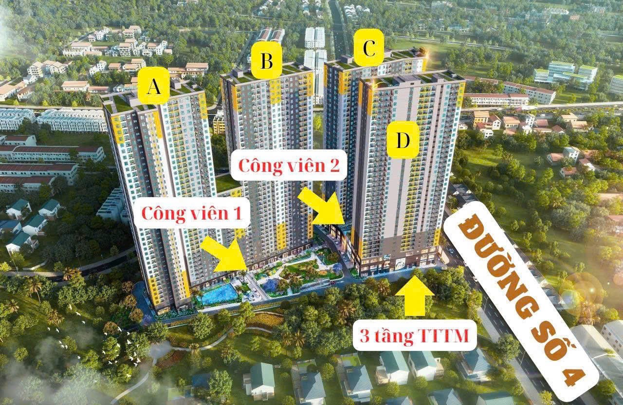 CĂN GÓC ĐẸP NHẤT BCONS SOLARY – CHỈ 2 TỶ 050 TR  2PN - 2WC  BAN CÔNG ĐÔNG NAM tại Dĩ An Bình Dương