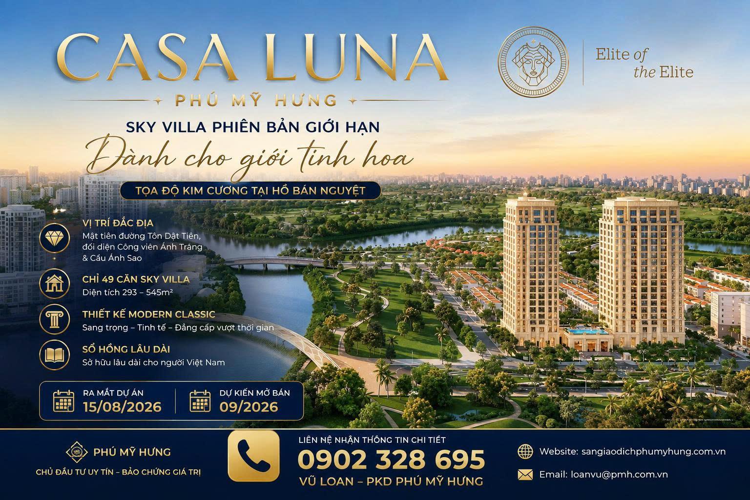 Vì sao Casa Luna được xem là dự án đáng chờ đợi nhất của Phú Mỹ Hưng năm 2026?