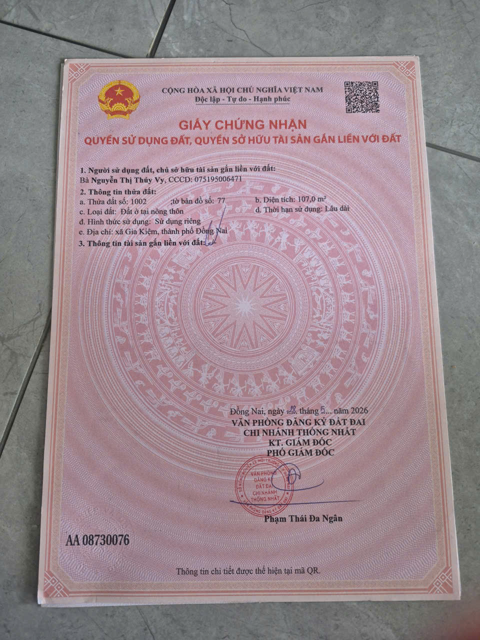 BÁN ĐẤT CHÍNH CHỦ – GIÁ ĐẦU TƯ CHỈ 530 TRIỆU - GIA KIỆM, THỐNG NHẤT, ĐỒNG NAI-3