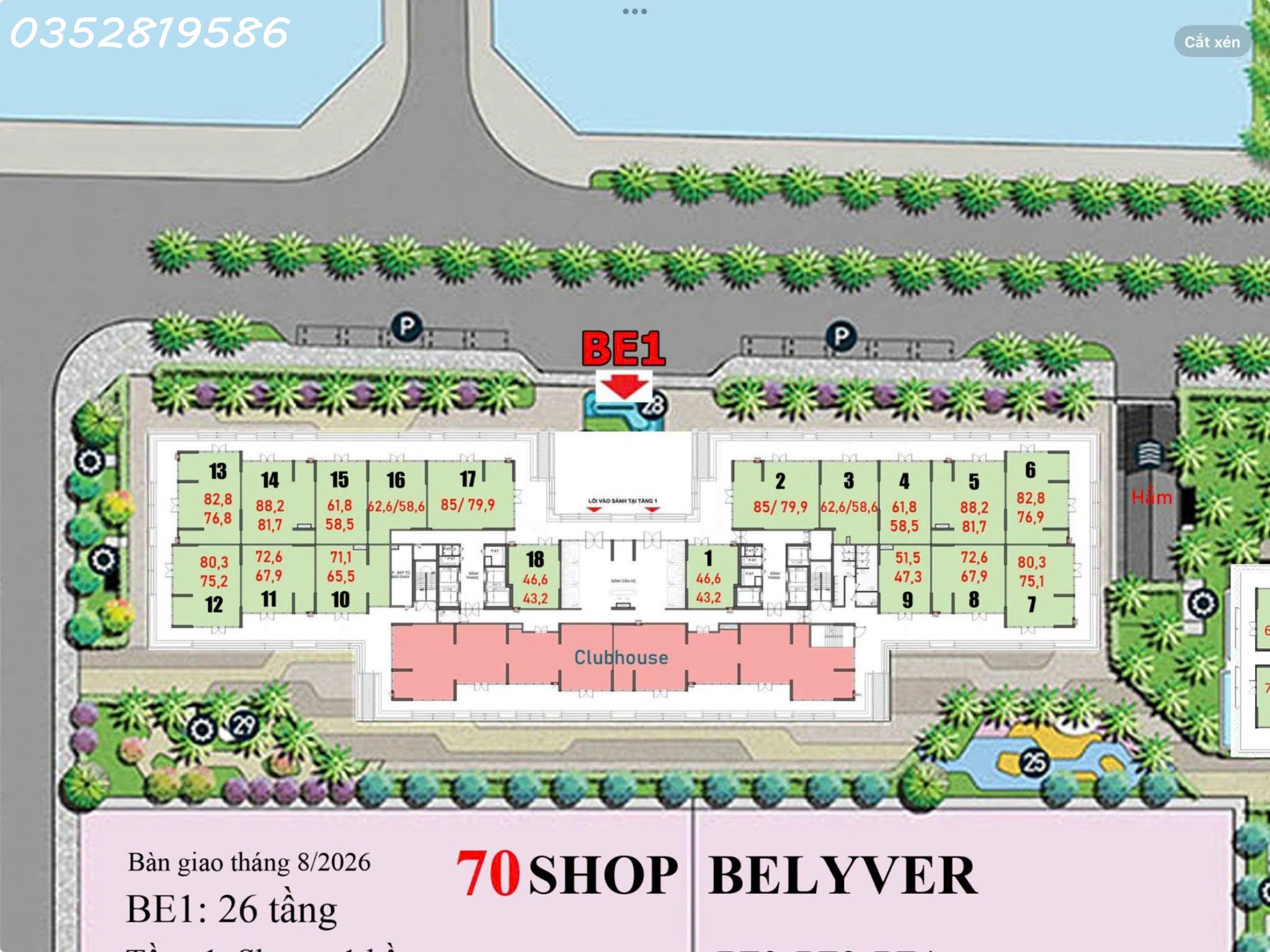 CHÍNH CHỦ CHO THUÊ SHOP CHÂN ĐẾ BEVERLY - MẶT SẢNH TÒA BE1– VINHOMES OCEAN PARK 1