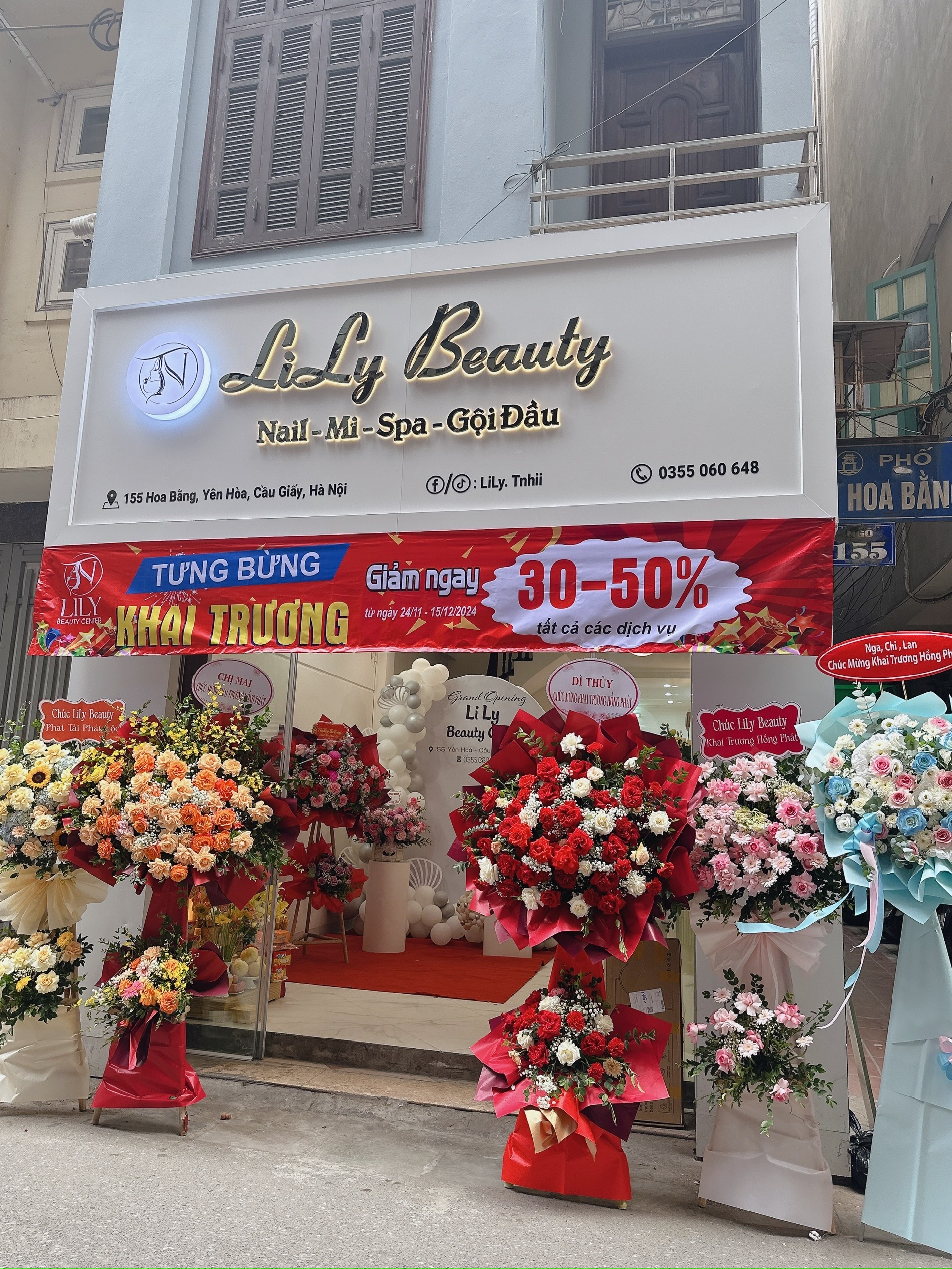 SANG NHƯỢNG TIỆM NAIL - MI - SPA KHU VỰC CẦU GIẤY Địa chỉ: 155 Hoa Bằng - Yên Hòà - Cầu Giấy - Hà Nội
