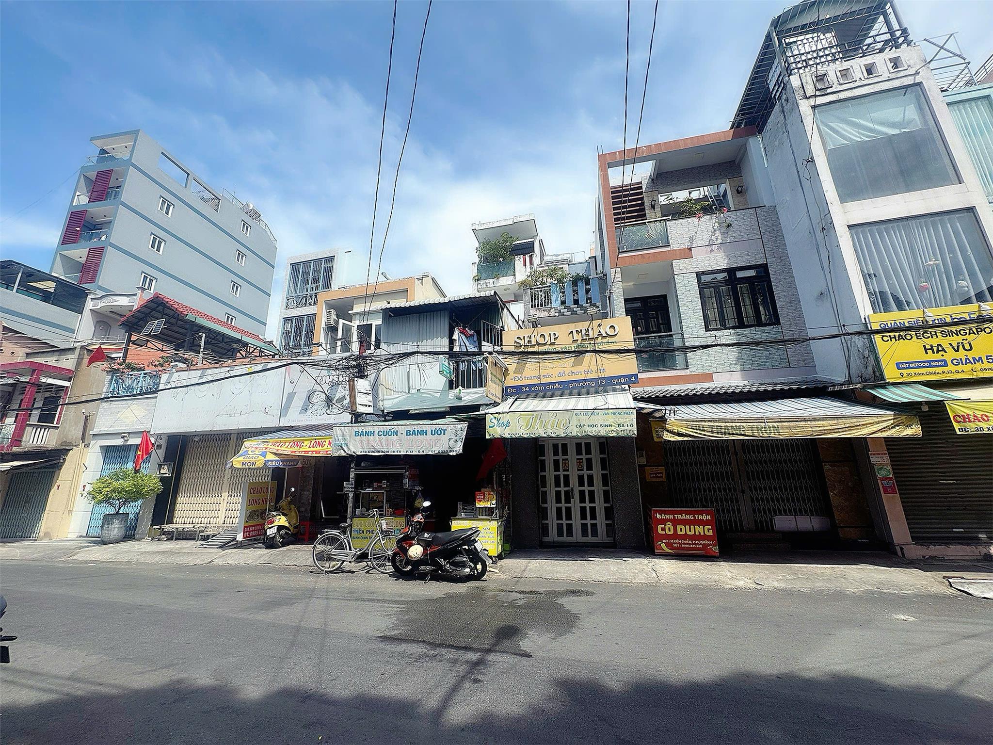 SỔ ĐẸP 4M * 19M - CHỦ CẦN BÁN NHÀ MẶT TIỀN KINH DOANH ĐƯỜNG XÓM CHIẾU QUẬN 4 -GIANG GIANG: 093.86.76.685