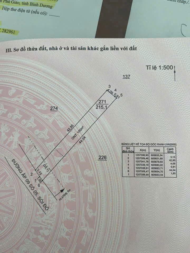 CHÍNH CHỦ BÁN ĐẤT PHÚ GIÁO – BÌNH DƯƠNG CHỈ 350 TRIỆU-1