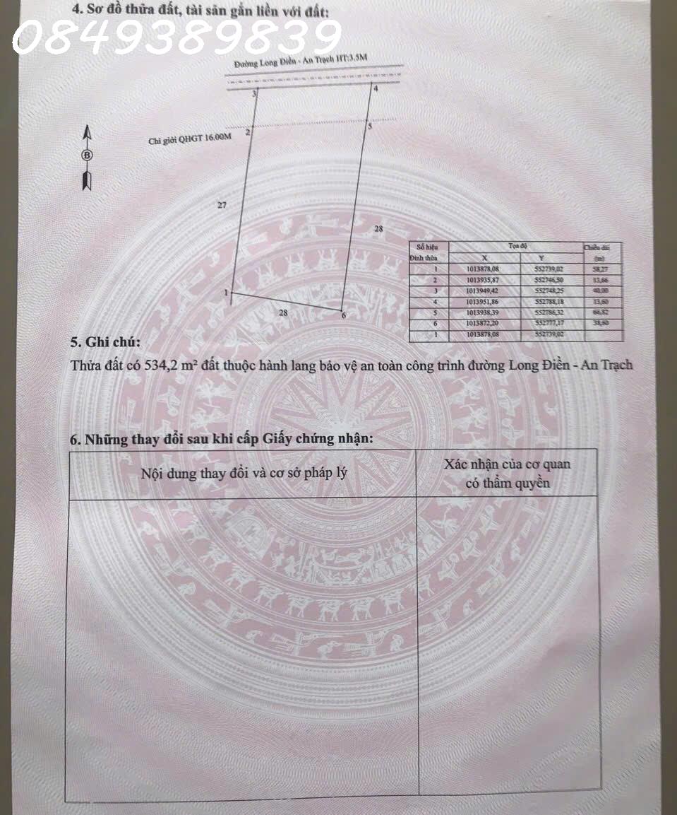 Bán đất tại Ấp Thạnh 1, Long Điền, Đông Hải, Bạc Liêu, giá 1,6 tỷ, DT 2964,9m2