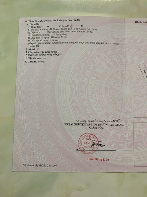 HOT- SIÊU PHẨM ĐẤT NỀN ĐÔI MẶT TIỀN ĐƯỜNG UNG VĂN KHIÊM Phường Mỹ Phước, TP Long Xuyên, An Giang