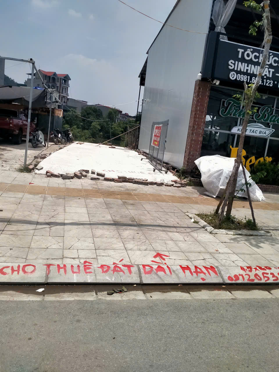 Cho thuê dài hạn lô đất mặt đường Tam Giang, Vân Dương, tp.Bắc Ninh, đường vào Cổng KCN Quế Võ 1 và Lãm Làng.