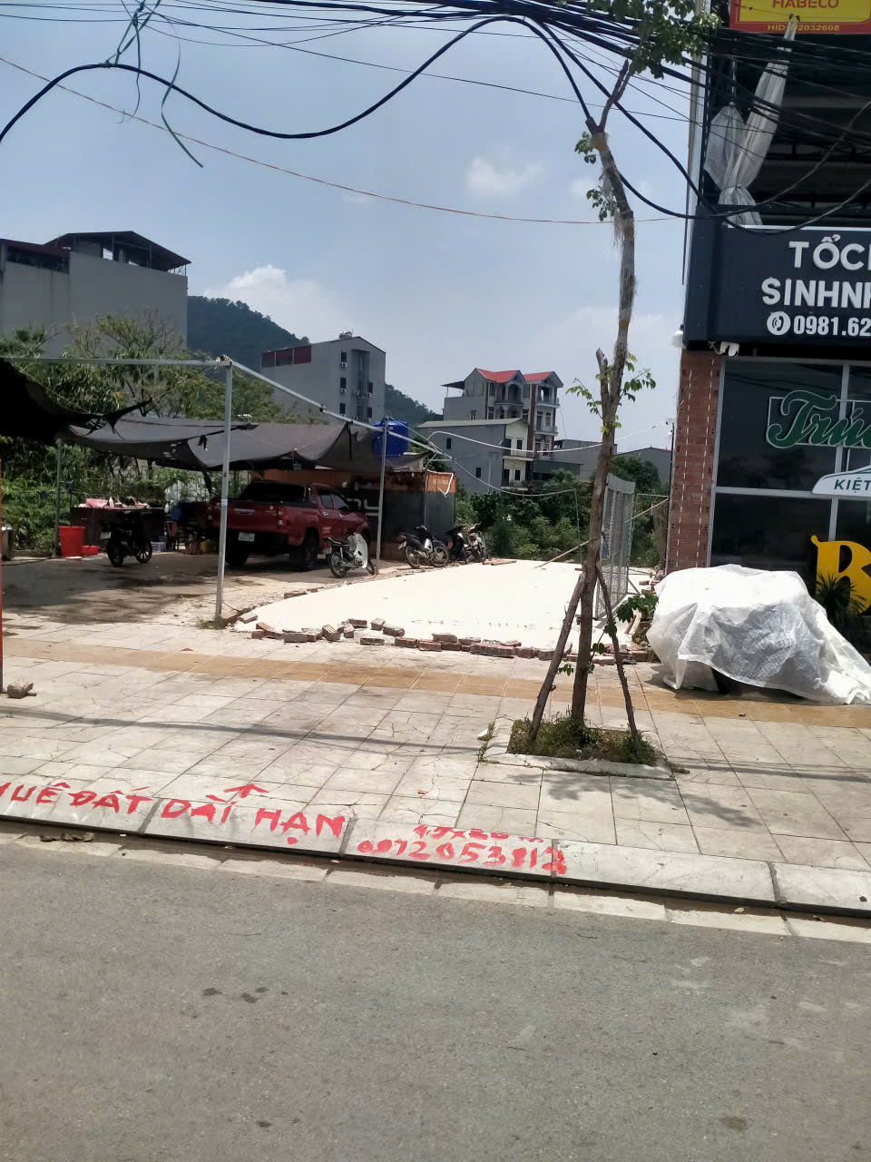 Cho thuê dài hạn lô đất mặt đường Tam Giang, Vân Dương, tp.Bắc Ninh, đường vào Cổng KCN Quế Võ 1 và Lãm Làng.