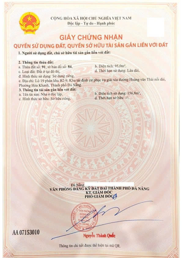 BÁN NHÀ 2 TẦNG CHỦ XÂY TÂM HUYẾT KIÊN CỐ  –  ĐẠI LA 4, PHƯỜNG HÒA KHÁNH, TP ĐÀ NẴNG-4