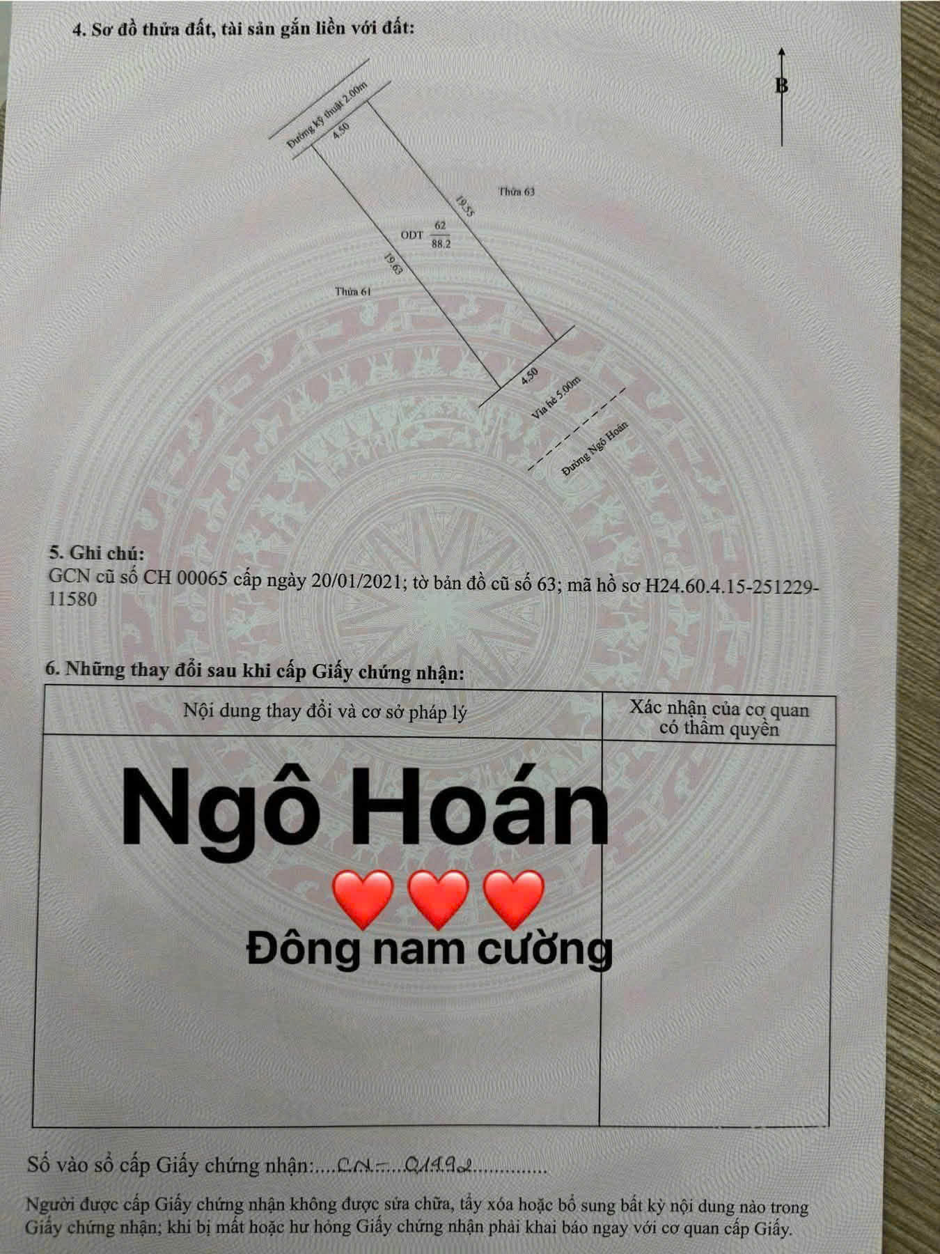 Đất Mặt Phố Ngô Hoán KĐT Đông Nam Cường 88m2 Giá 4.x tỷ-3