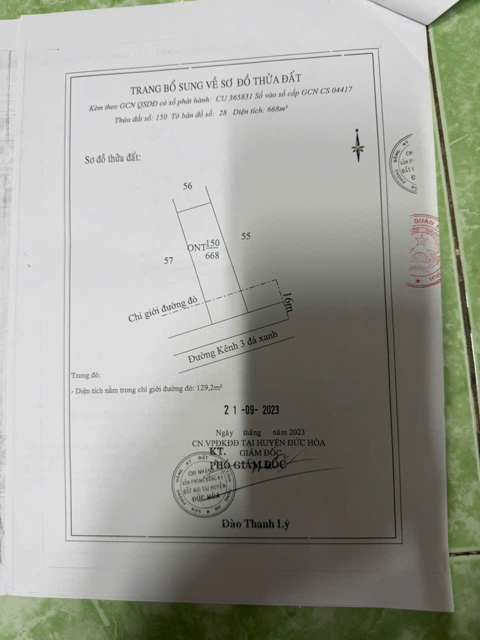 Bán đất thổ cư mặt tiền đường Kênh 3, Đức Hòa, Long An-4