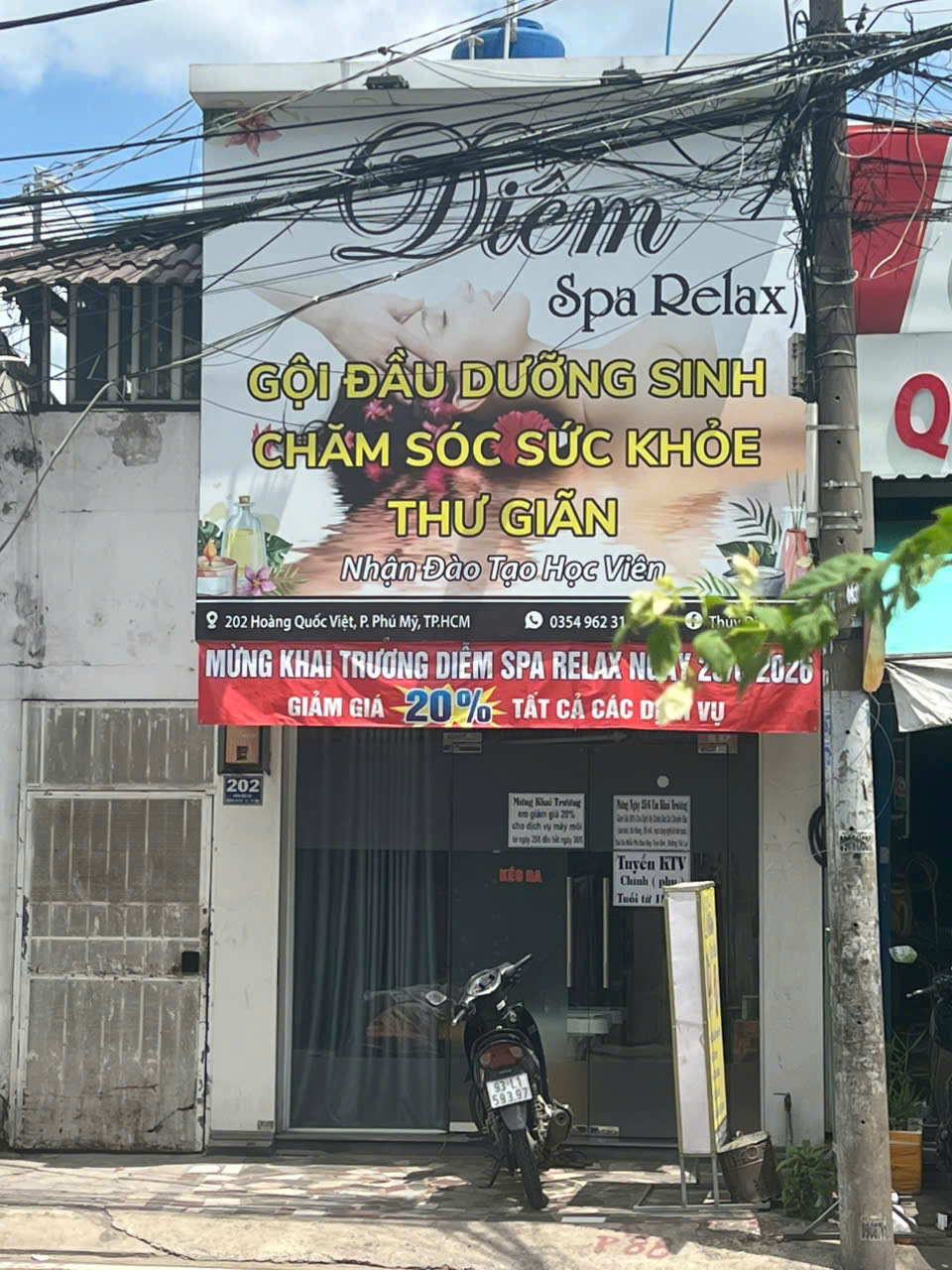 SANG NHƯỢNG MẶT BẰNG SPA/GỘI ĐẦU DƯỠNG SINH – MẶT TIỀN ĐƯỜNG HOÀNG QUỐC VIỆT QUẬN 7 Mặt bằng đẹp, chi phí thuê thấp