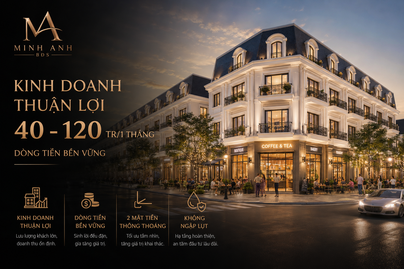 Kiến tạo dòng tiền. kiến tạo giá trị. kiến tạo di sản tại phú xuân city.