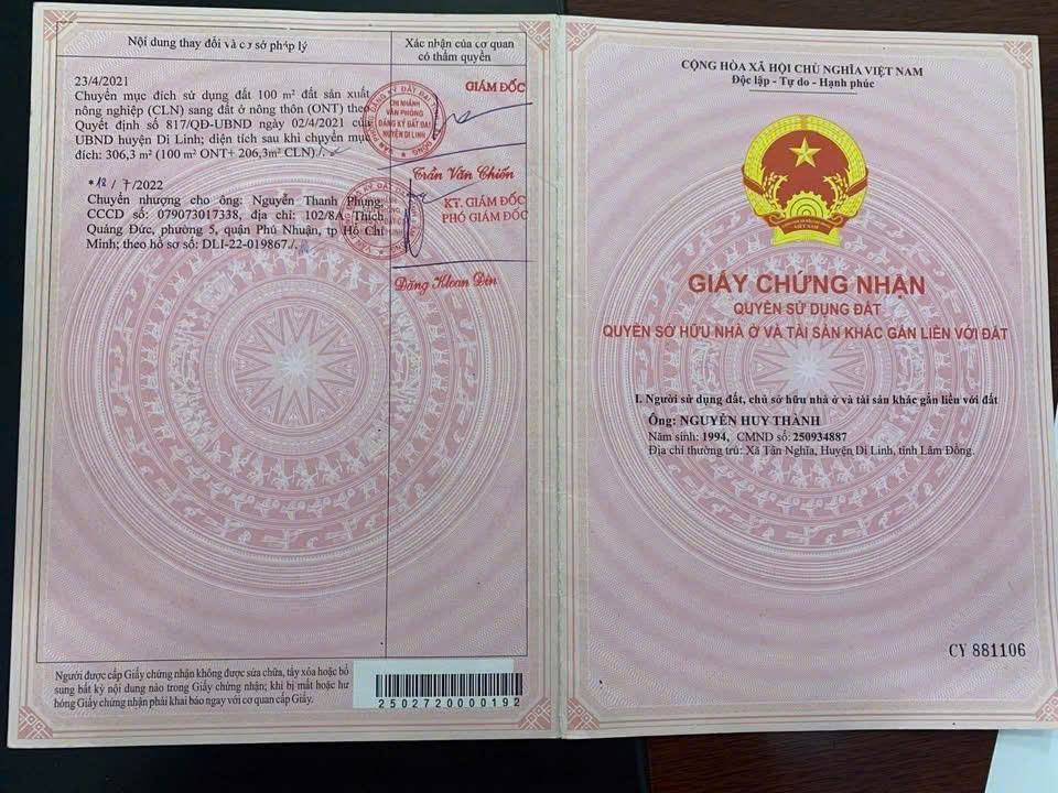 ĐẤT ĐẸP - GIÁ TỐT - CHÍNH CHỦ BÁN SIÊU PHẨM ĐẤT TẠI Liên Đầm, Di Linh, Lâm Đồng