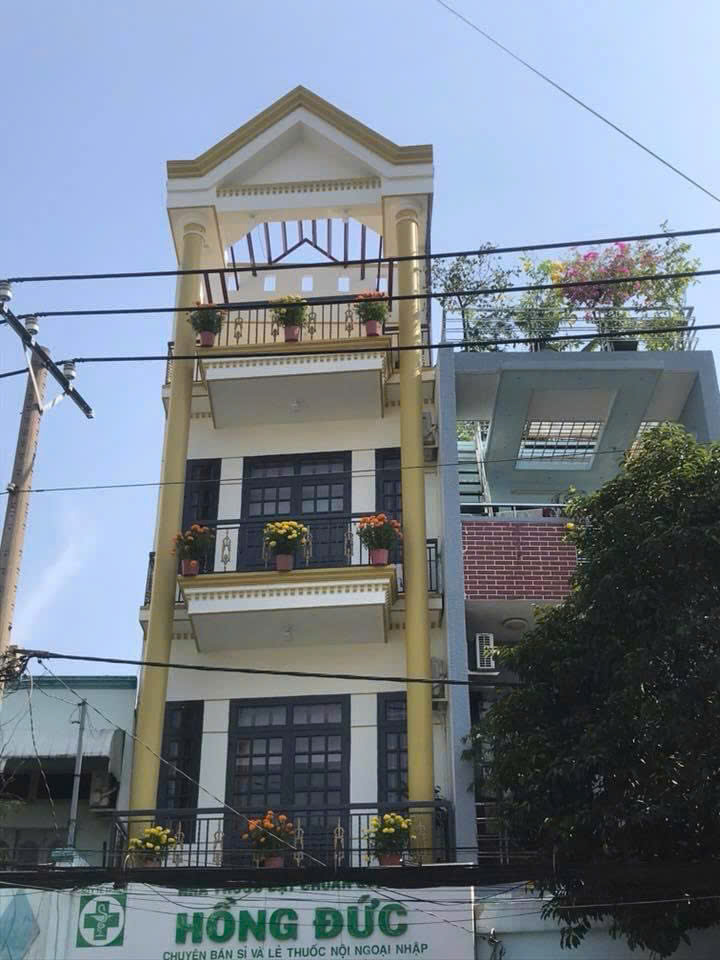 CHO THUÊ NHÀ KINH DOANH 1 TRỆT 3 LẦU, SÂN THƯỢNG, 5PN-  MẶT TIỀN ĐƯỜNG TRẦN THỊ TRỌNG, P. 15, TÂN BÌNH
