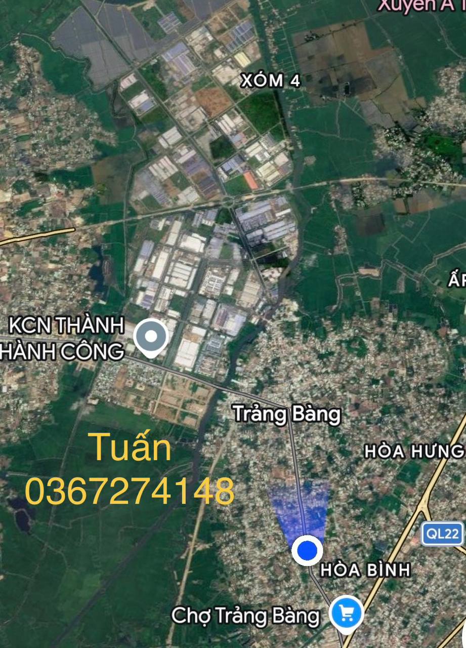 Chủ gửi 100m2 thổ cư, cần bán nhanh giá 400 triệu ở 1/Đường Nguyễn Du, An Hòa, Trảng bàng