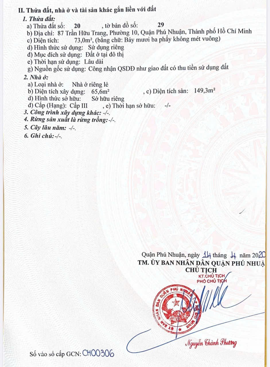 NHÀ ĐẸP – GIÁ TỐT – CHÍNH CHỦ CẦN BÁN NHÀ Đ.Trần Hữu Trang, Phường 10, Q. Phú Nhuận, TP. HCM-3