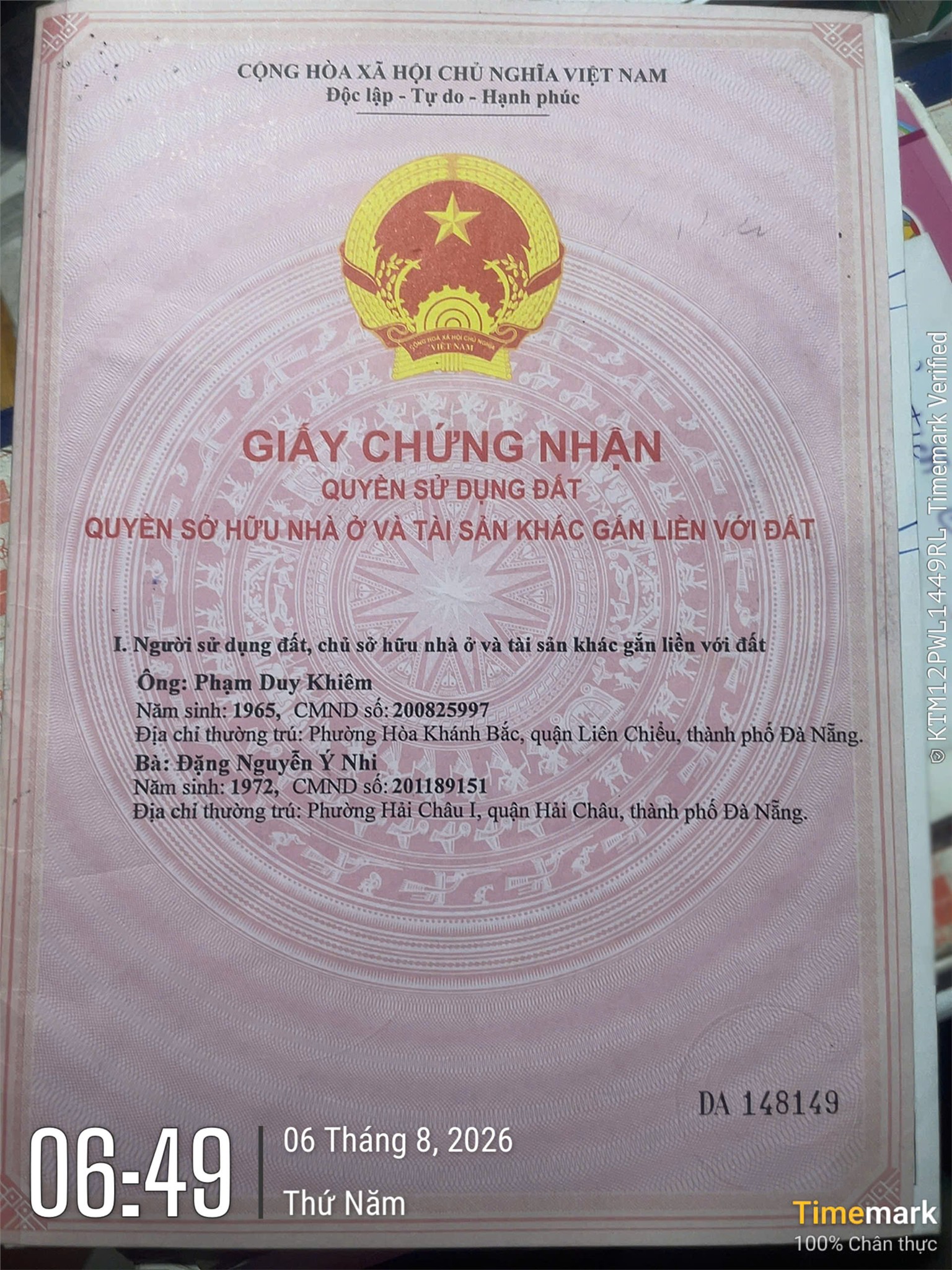 CHÍNH CHỦ CẦN BÁN ĐẤT VỊ TRÍ ĐẸP MẶT TIỀN Đường Âu Cơ, Phường Hòa khánh Bắc, Q. Liên Chiểu, Đà Nẵng.