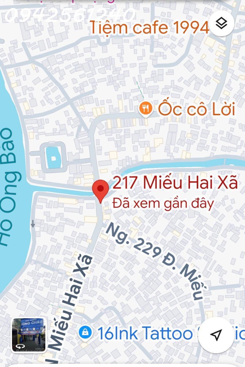 Bán nhà đất đường Miếu Hai Xã (Hải Phòng, Quận Lê Chân)