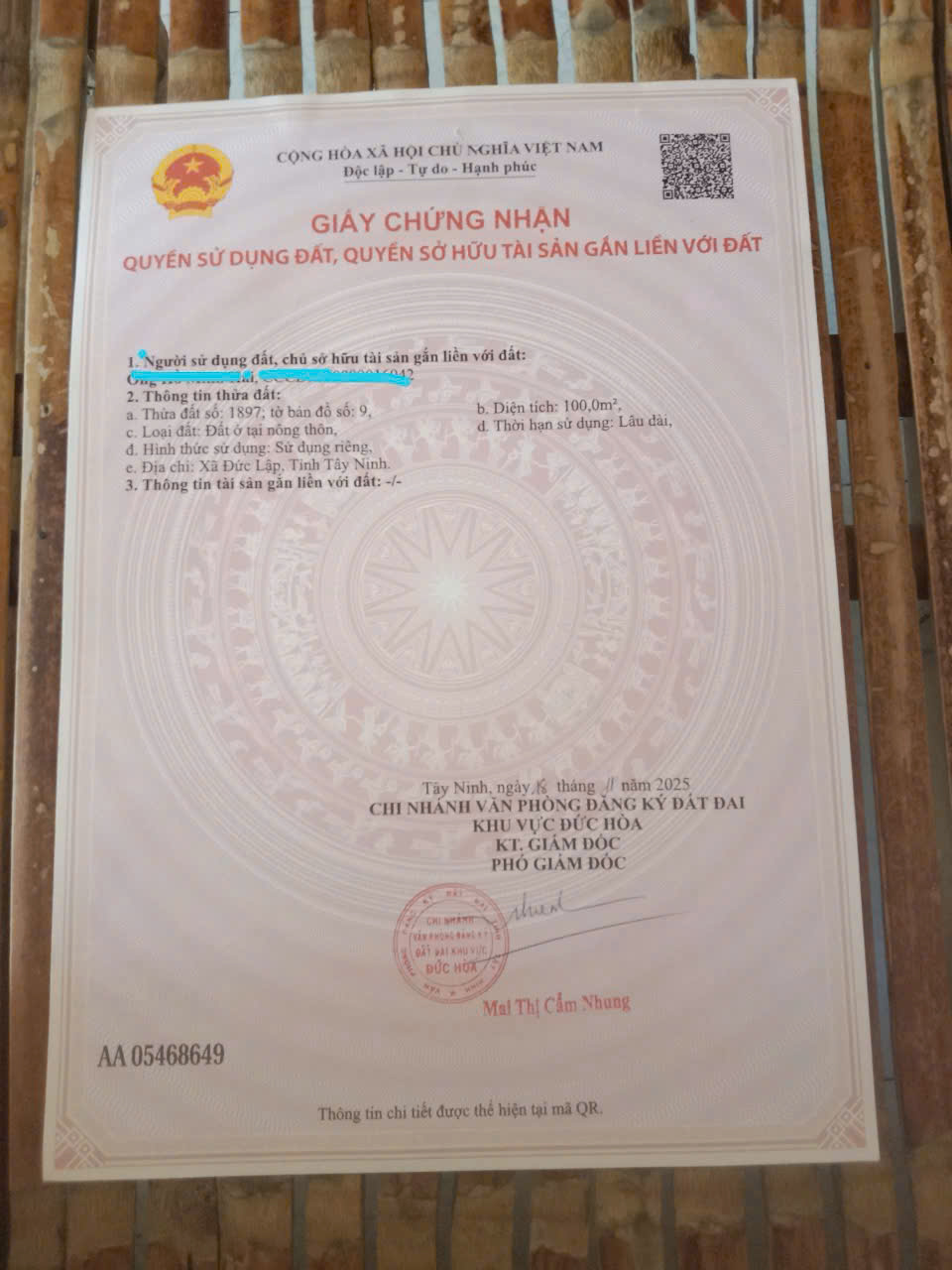 *** HÀNG HOT PHÚ SINH ***
 - Đường KT11 : 5x20 =100 -  Giảm giá bán nhanh 1.tỷ 450 còn thương lượng-4