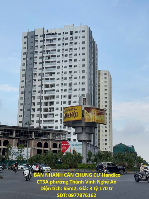 CĂN HỘ TIỆN ÍCH- GIÁ TỐT CHÍNH CHỦ BÁN NHANH CĂN CHUNG CƯ Handico CT3A phường Thành Vinh Nghệ An