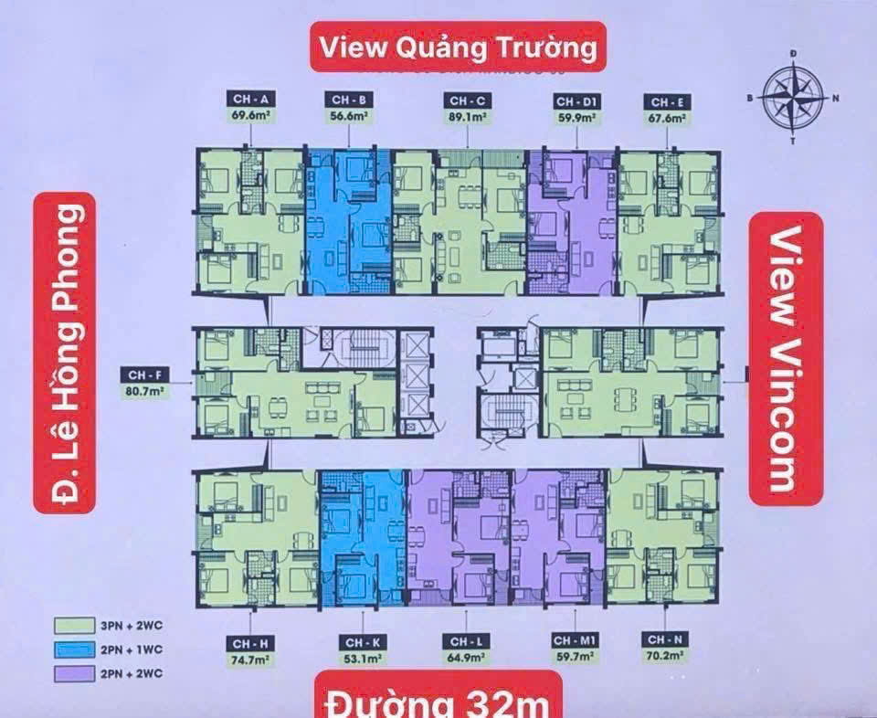 CĂN HỘ TIỆN ÍCH- GIÁ TỐT CHÍNH CHỦ BÁN NHANH CĂN CHUNG CƯ Handico CT3A phường Thành Vinh Nghệ An-1