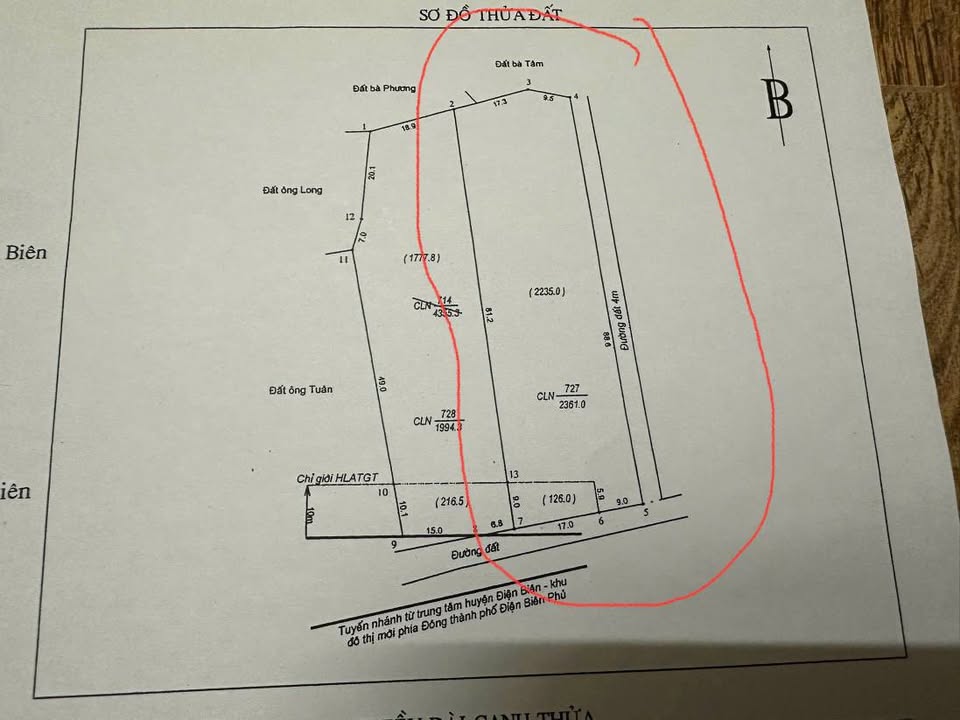 BÁN ĐẤT VÀNG KHO XƯỞNG / NHÀ VƯỜN – 2400M² THANH XƯƠNG – ĐIỆN BIÊN.