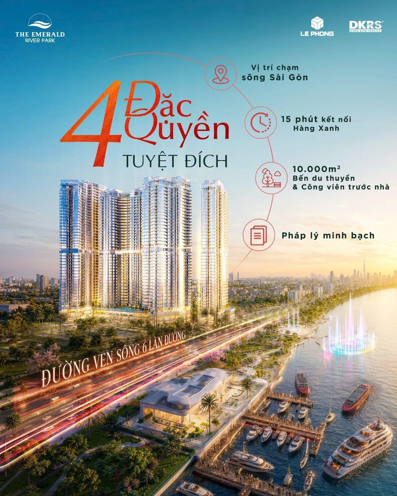 The Emerald River Park cơ hội sở hữu căn hộ ven sông đang được săn đón chỉ 48tr/m2.