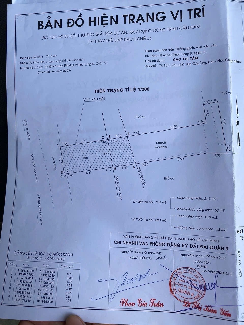 GIÁ TỐT - CHÍNH CHỦ Bán Nhà Cấp 4 Cũ Mặt Tiền Đỗ Xuân Hợp, Phường Phước Long, TP HCM