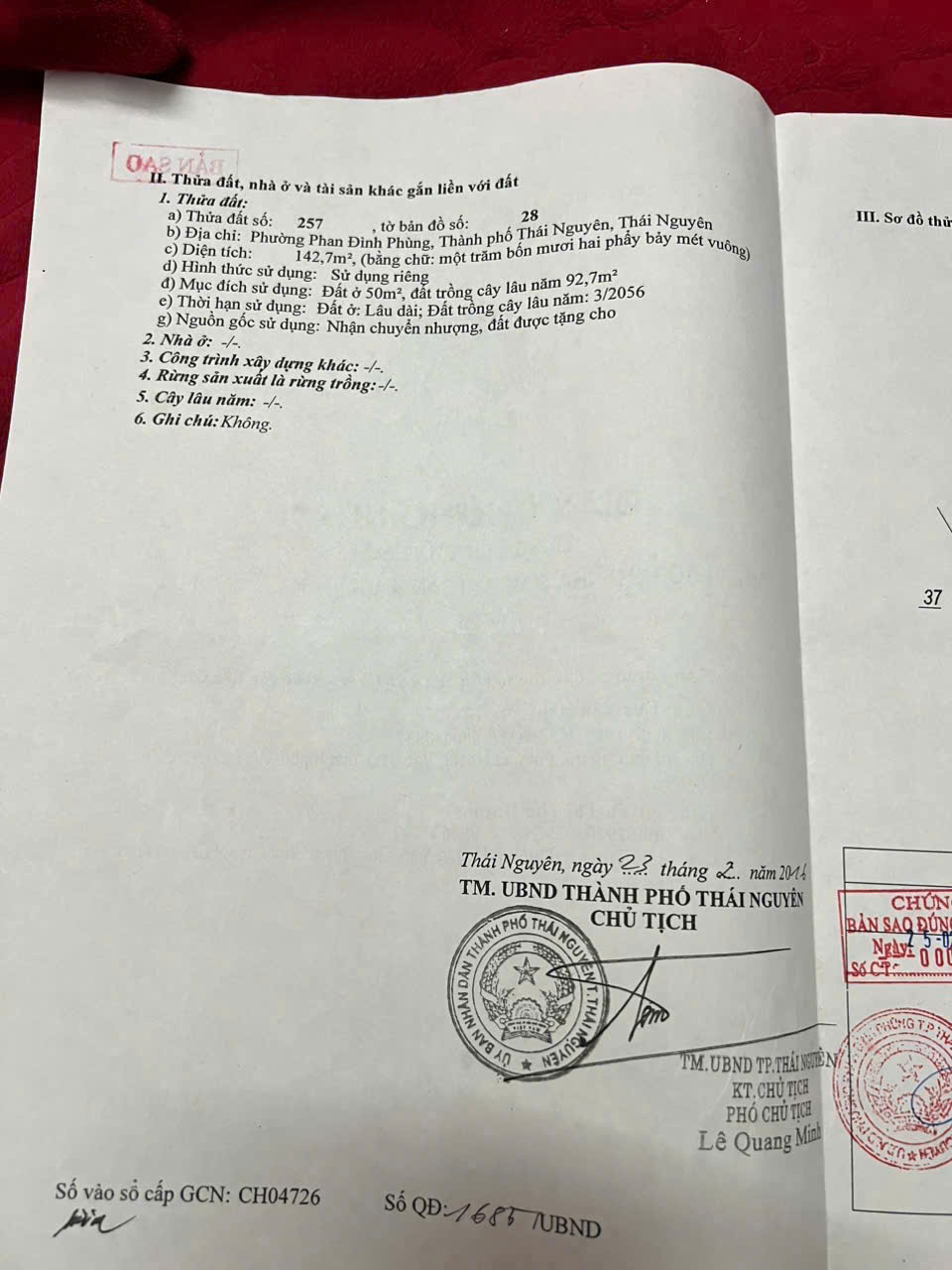 BÁN NHÀ 2 TẦNG KIÊN CỐ – PHAN ĐÌNH PHÙNG, TP THÁI NGUYÊN-3