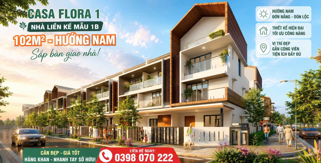 ►  CẦN RA GẤP – CĂN 102M² CASA FLORA HƯỚNG NAM-1